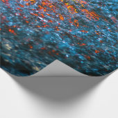 勉強 – オレンジ ラッピングペーパー (角)