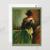 勉強：ジョン・ホワイト・アレクサンダー ポストカード (正面/裏面)