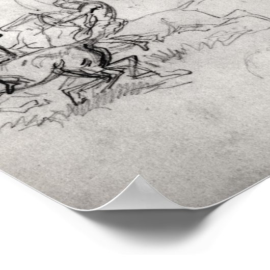 勉強 ポスター (角)