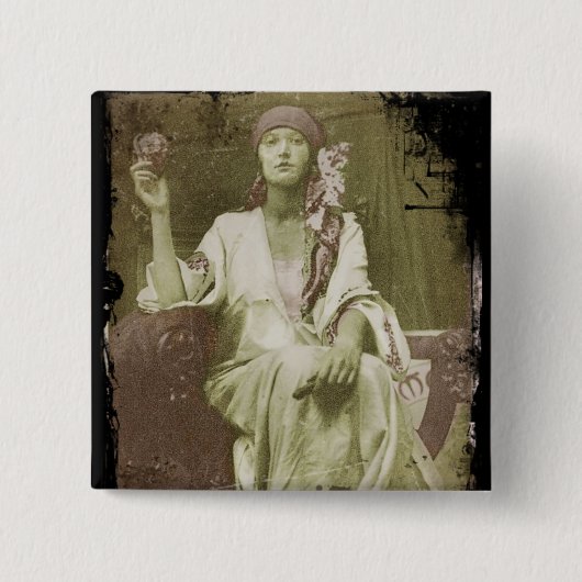 勉強 缶バッジ (正面)