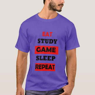 勉強 遊び 食事 睡眠 女子 Tシャツ
