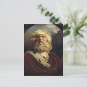 勉強for King Lear - Joshua Reynolds ポストカード (スタンド正面)