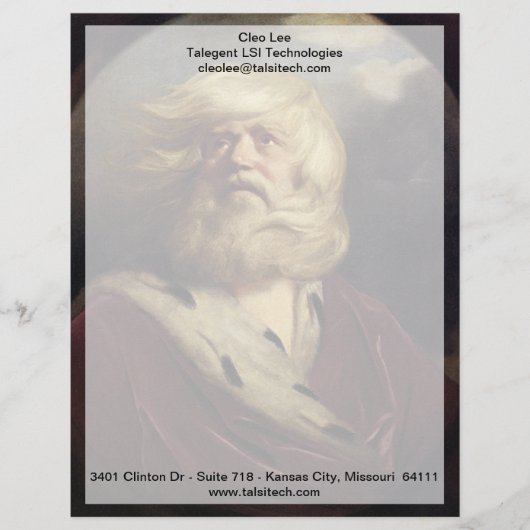 勉強for King Lear - Joshua Reynolds レターヘッド (正面)