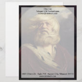 勉強for King Lear - Joshua Reynolds レターヘッド (正面/裏面)