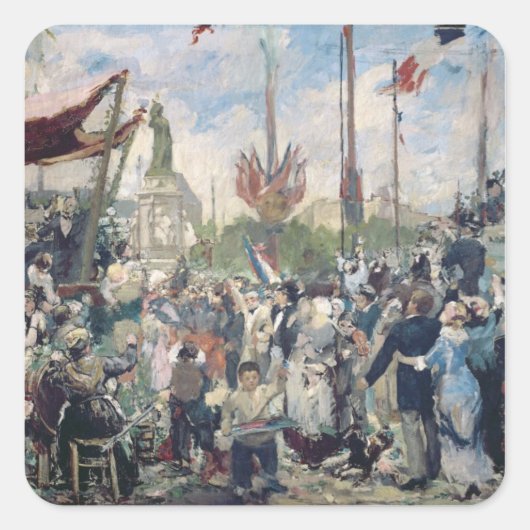 勉強'Le 14 Juillet 1880', 1880-84 スクエアシール (正面)