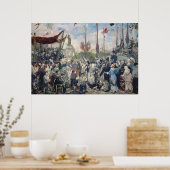 勉強'Le 14 Juillet 1880', 1880-84 ポスター (キッチン)
