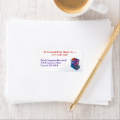 動いた!カスタムレッドカヌー住所 シール (インサイチュ)