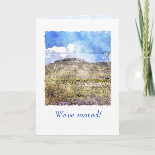 動いた!住所カードのカスタム変更 案内状 (正面)