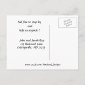 動いた！ 案内ポストカード (裏面)