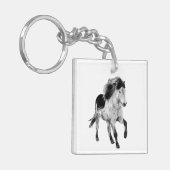 動いているアイスランドの馬 キーホルダー (正面左)