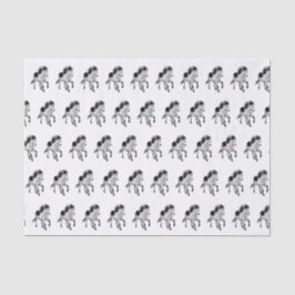 動いているアイスランドの馬 薄葉紙