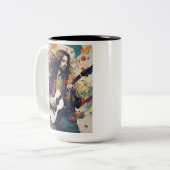 動いているメロディー ツートーンマグカップ (正面左)