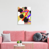 動いている分子 – 抽象芸術キャンバス印刷 キャンバスプリント (インサイチュ (リビング))