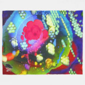 動いている概念 フリースブランケット (正面(横))