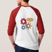 動いているSimmiFashionの生活 Tシャツ (裏面)