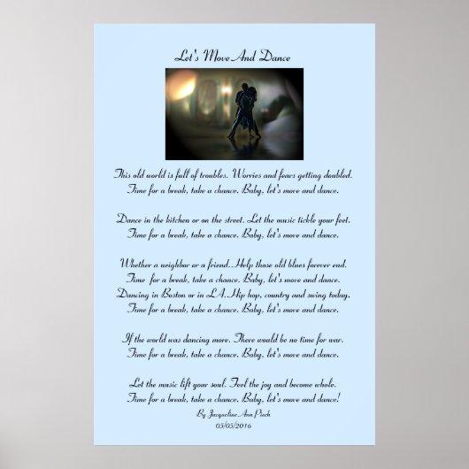 動いて踊ろう ポスター (正面)