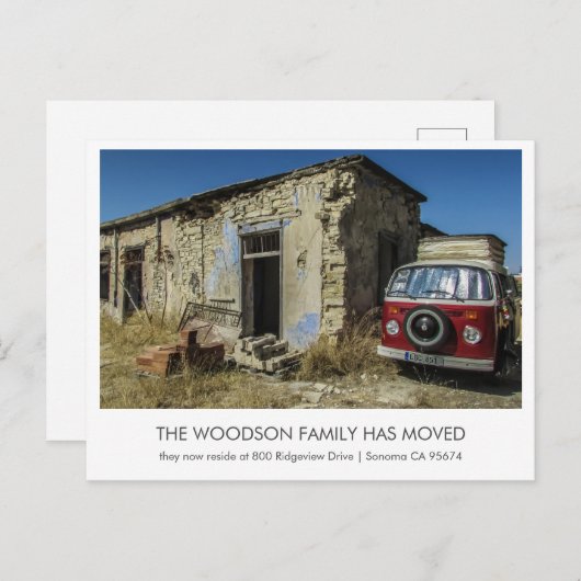 動おもしろい中の発表 ポストカード (正面/裏面)