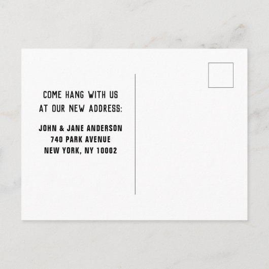 動おもしろい中の発表 案内ポストカード (裏面)