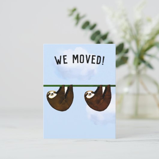 動おもしろい中の発表 案内ポストカード (スタンド正面)