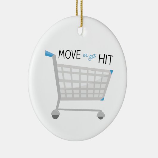 動かしますか、または衝突を得て下さい セラミックオーナメント (右)