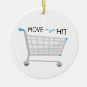 動かしますか、または衝突を得て下さい セラミックオーナメント (正面)