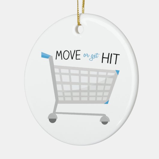 動かしますか、または衝突を得て下さい セラミックオーナメント (左)