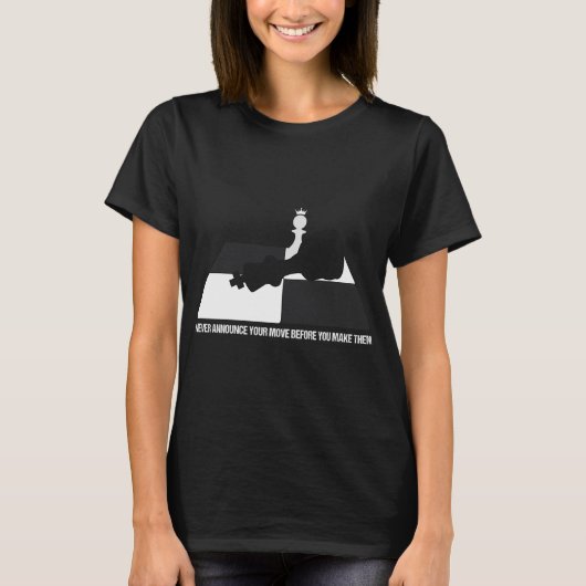 動かす前に手を明かすな Tシャツ (正面)