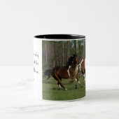 動きで詩歌を示すために私に…尋ねて下さい ツートーンマグカップ (中央)