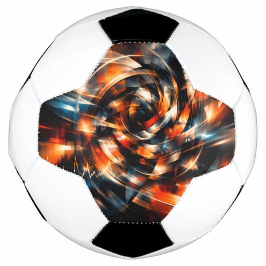動きと心の抽象的なビジョン サッカーボール (正面)