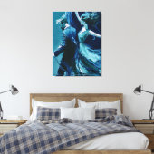 動きと沈黙のダンス キャンバスプリント (インサイチュ (寝室))