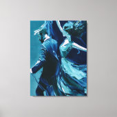 動きと沈黙のダンス キャンバスプリント (正面)