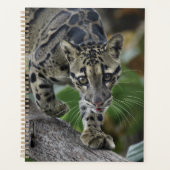 『動きに白いヒョウ』 プランナー手帳 (正面)