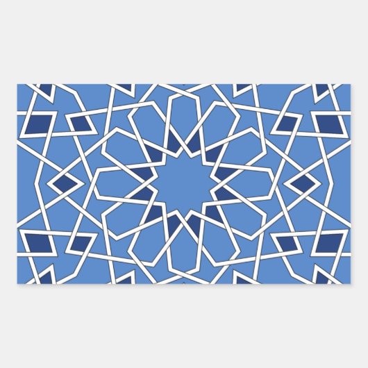 動きのあるタイル長方形シール 長方形シール (正面)