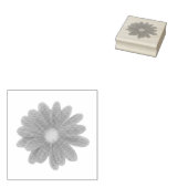動きのある花びら – 菊の鮮やかなグラフィック ラバースタンプ (押印)