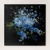 動きのある花開き ジグソーパズル (横)