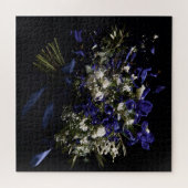 動きのある花開き ジグソーパズル (横)