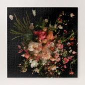 動きのある花開き ジグソーパズル (横)