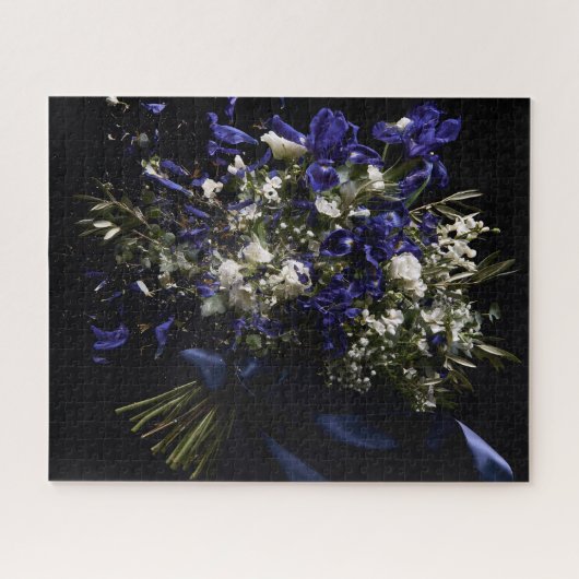 動きのある花開き ジグソーパズル (横)