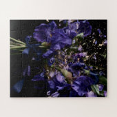 動きのある花開き ジグソーパズル (横)