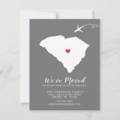 動きのお知らせ |サウスカロライナ州 案内状 (正面)