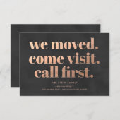 動きのお知らせ |バラ金ゴールド&木炭 案内状 (正面/裏面)