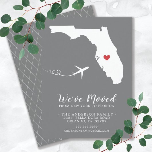 動きのお知らせ |フロリダ州 案内状