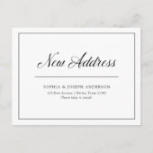 動きのお知らせ | プロフェッショナル白黒 ポストカード (正面)