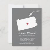 動きのお知らせ |ペンシルバニア州 案内状 (正面)