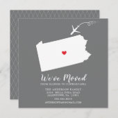 動きのお知らせ |ペンシルバニア州 案内状 (正面/裏面)