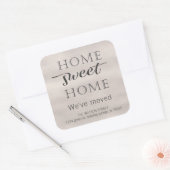 動きのお知らせ |ホームスイートホームステッカー スクエアシール (封筒)