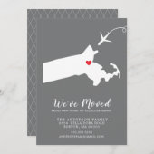 動きのお知らせ |マサチューセッツ州 案内状 (正面/裏面)