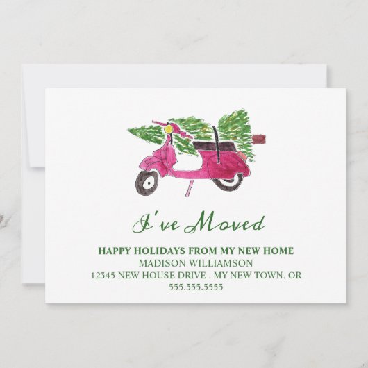 動きのお知らせ |休日の新しいホーム シーズンカード (正面)