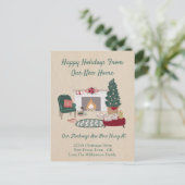 動きのお知らせ |休日の新しいホーム ポストカード (スタンド正面)