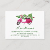 動きのお知らせ |休日の新しいホーム 名刺 (正面)